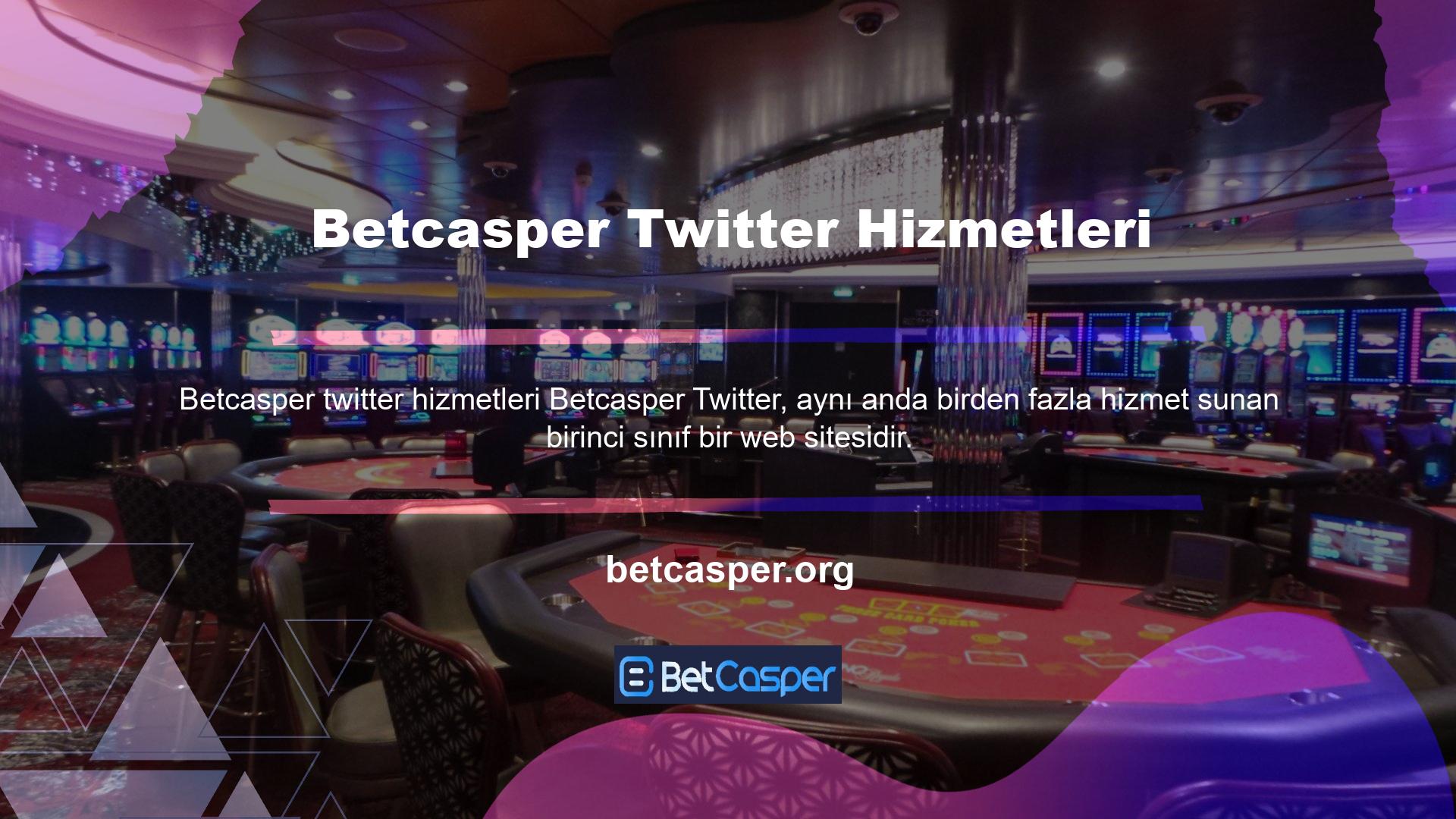Sitede Betcasper adında canlı bir destek hattı var